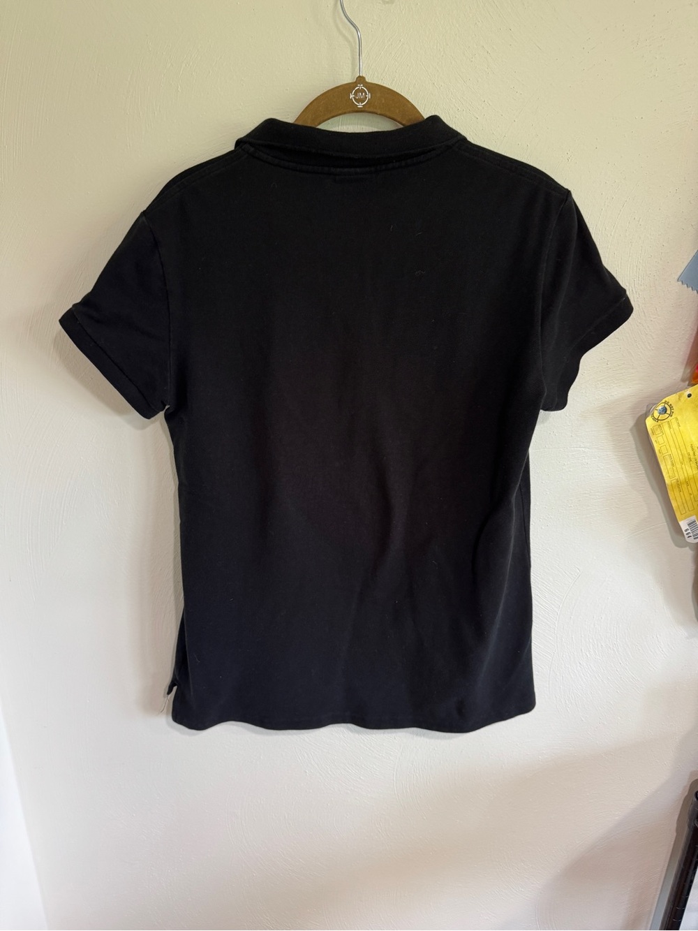 Lacoste Black Polo Shirt with Green Crocodile Logo - Picture 3 of 3